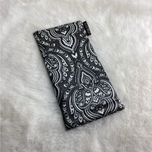 Black and White Paisley Pouch
